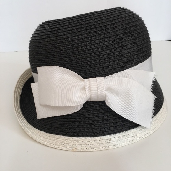 Vintage 1980’s Toucan Art Deco Retro Black Bow Flapper Cloche Derby Hat - Picture 11 of 15